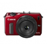 佳能Canon Eos M 微单相机 套机 镜头（EF-M 18-55mm）（红色 白色 黑色）