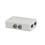 迈拓MT-RJ45-2M 网络切换器 共享器 内外网切换器免网线插拔 二口 迷你型