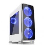 游戏风暴 魔戒 机箱 白色（前面板带三个风扇位)USB3.0